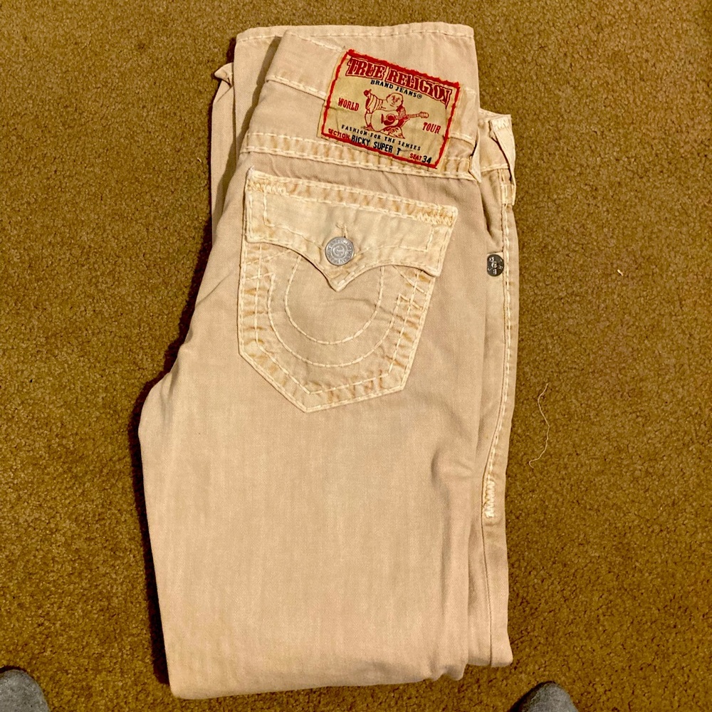 T.R. Cream colored jeans